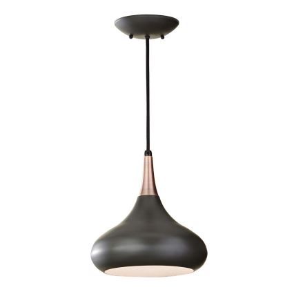 Feiss - Lustr na lanku BESO 1xE27/60W/230V pr. 25,4 cm černá/měděná