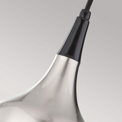 Feiss - Lustr na lanku BESO 1xE27/60W/230V matný chrom/černá