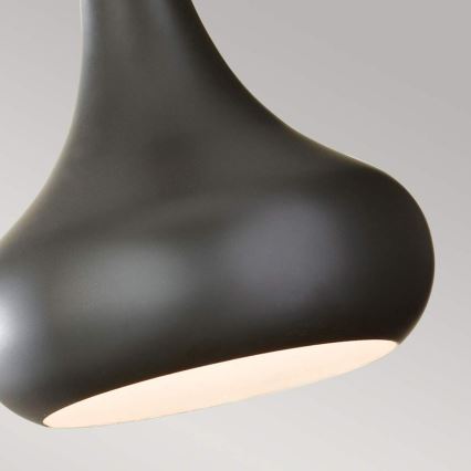 Feiss - Lustr na lanku BESO 1xE27/60W/230V pr. 17,9 cm černá/měděná