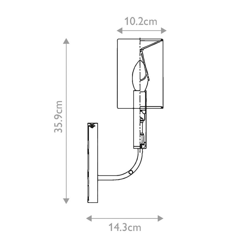 Feiss - Nástěnné svítidlo BRIANNA 1xE14/60W/230V