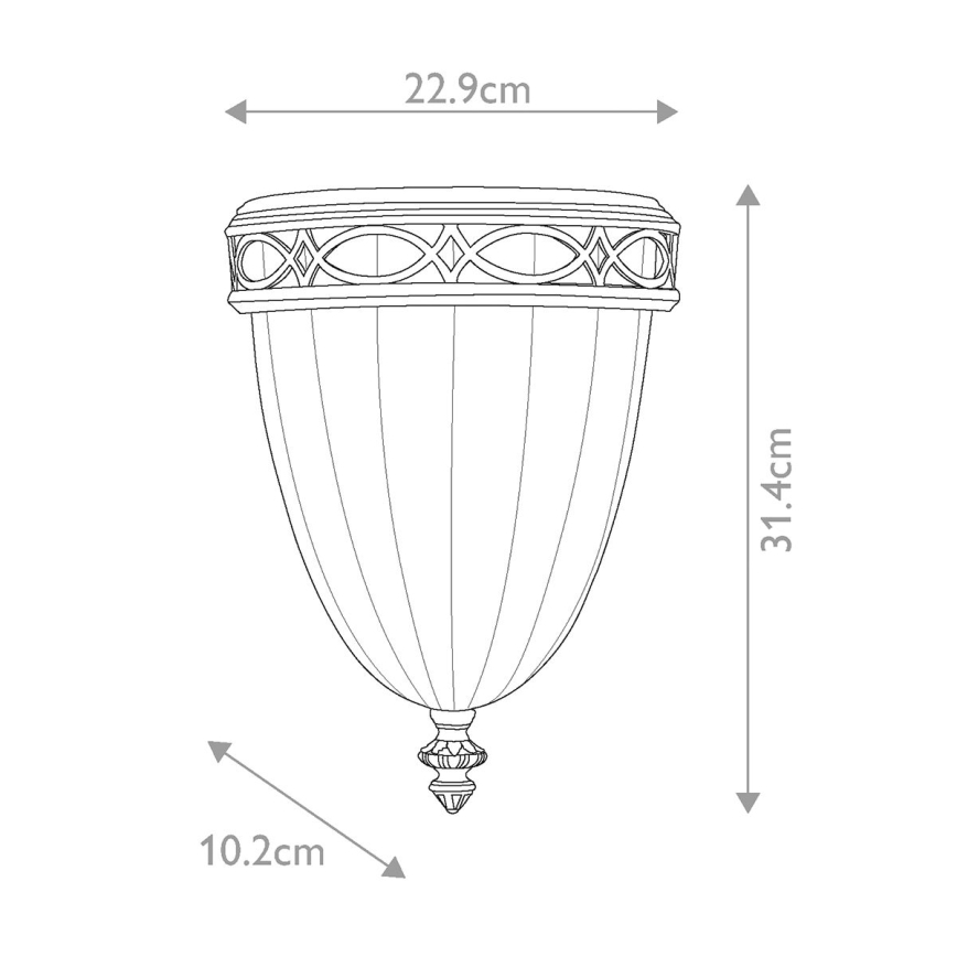 Feiss - Nástěnné svítidlo DRAWING ROOM 1xE27/60W/230V bronz