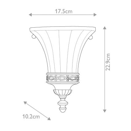 Feiss - Nástěnné svítidlo DRAWING ROOM 1xE14/60W/230V