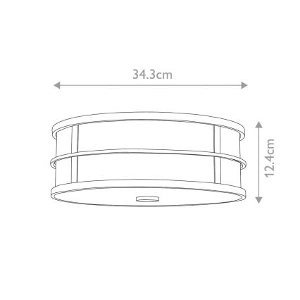 Feiss - Stropní svítidlo FUSION 3xE27/60W/230V