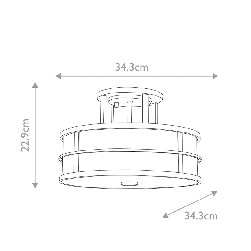 Feiss - Přisazený lustr FUSION 3xE27/40W/230V