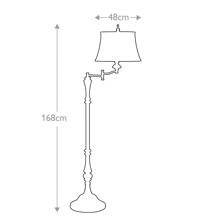 Feiss - Stojací lampa GIBSON 1xE27/60W/230V