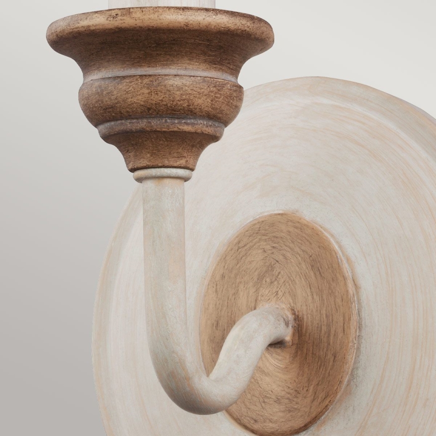 Feiss - Nástěnné svítidlo HARTSVILLE 1xE14/40W/230V béžová/hnědá