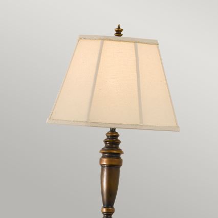 Feiss - Stojací lampa LINCOLNDALE 1xE27/60W/230V bronz/béžová