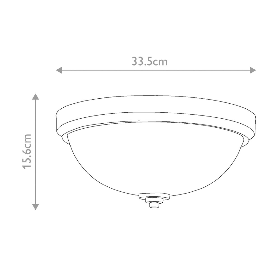 Feiss - Koupelnové stropní svítidlo MALIBU 2xE27/60W/230V IP44