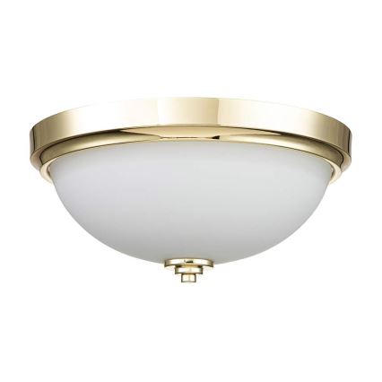 Feiss - Koupelnové stropní svítidlo MALIBU 2xE27/60W/230V IP44 zlatá