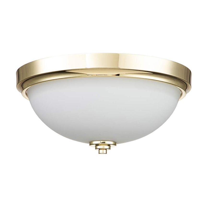 Feiss - Koupelnové stropní svítidlo MALIBU 2xE27/60W/230V IP44 zlatá