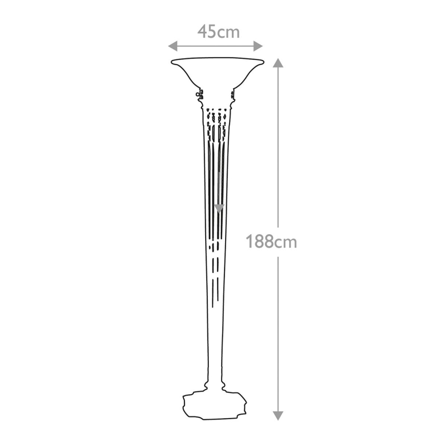 Feiss - Stojací lampa OPERA 1xE27/100W/230V bronz/béžová