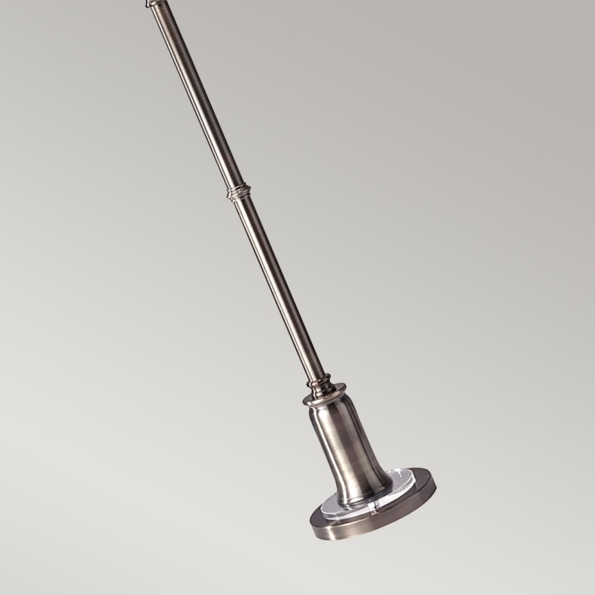 Feiss - Stojací lampa STATEROOM 2xE27/60W/230V stříbrná