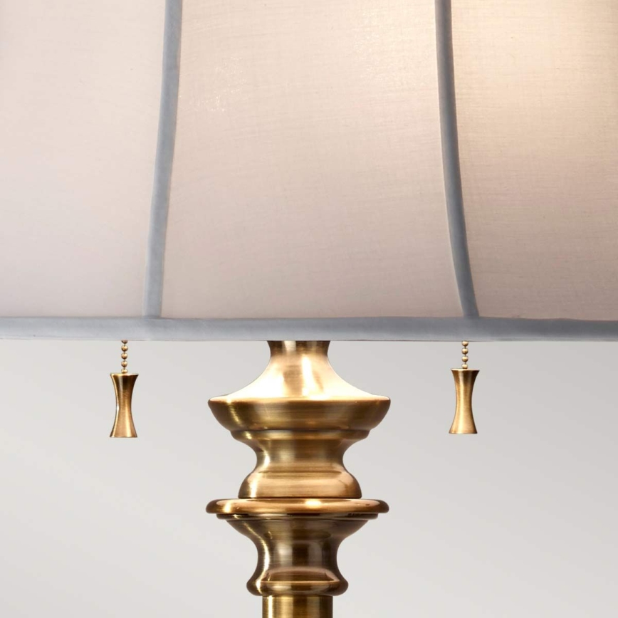 Feiss - Stojací lampa STATEROOM 2xE27/60W/230V mosaz