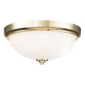 Feiss - Koupelnové stropní svítidlo MALIBU 2xE27/60W/230V IP44 zlatá