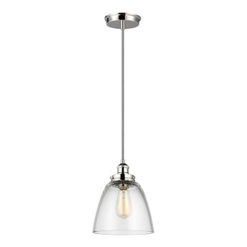Feiss - Lustr na lanku BASKIN 1xE27/60W/230V lesklý chrom