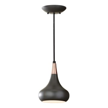 Feiss - Lustr na lanku BESO 1xE27/60W/230V pr. 17,9 cm černá/měděná