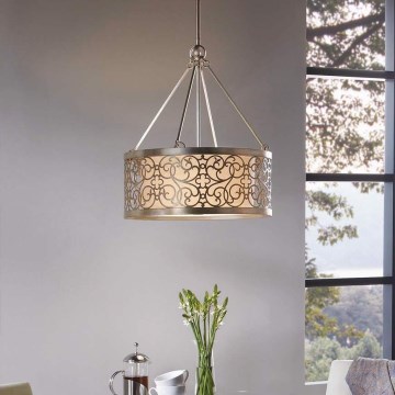 Feiss - Lustr na tyči ARABESQUE 4xE27/60W/230V zlatá