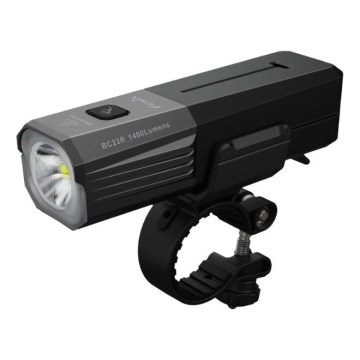 Fenix BC22R - LED Stmívatelné nabíjecí svítidlo na kolo LED/USB 3400 mAh IP66 1400 lm 41 h černá