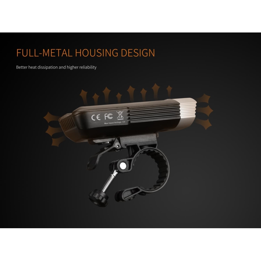 Fenix BC30RV2 - LED Nabíjecí svítidlo na kolo LED/USB IP66 1800 lm 36 h