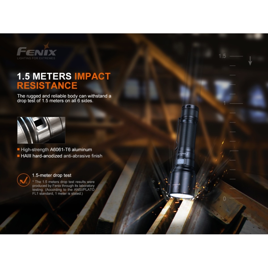 Fenix C7 - LED Stmívatelná nabíjecí svítilna LED/1x21700 IP68 3000 lm 68 h