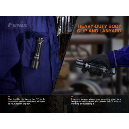 Fenix C7 - LED Stmívatelná nabíjecí svítilna LED/1x21700 IP68 3000 lm 68 h