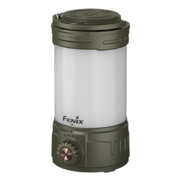 Fenix CL26RPROOLI - LED Stmívatelná přenosná nabíjecí lampa LED/USB IP66 650 lm 408 h 5000 mAh zelená