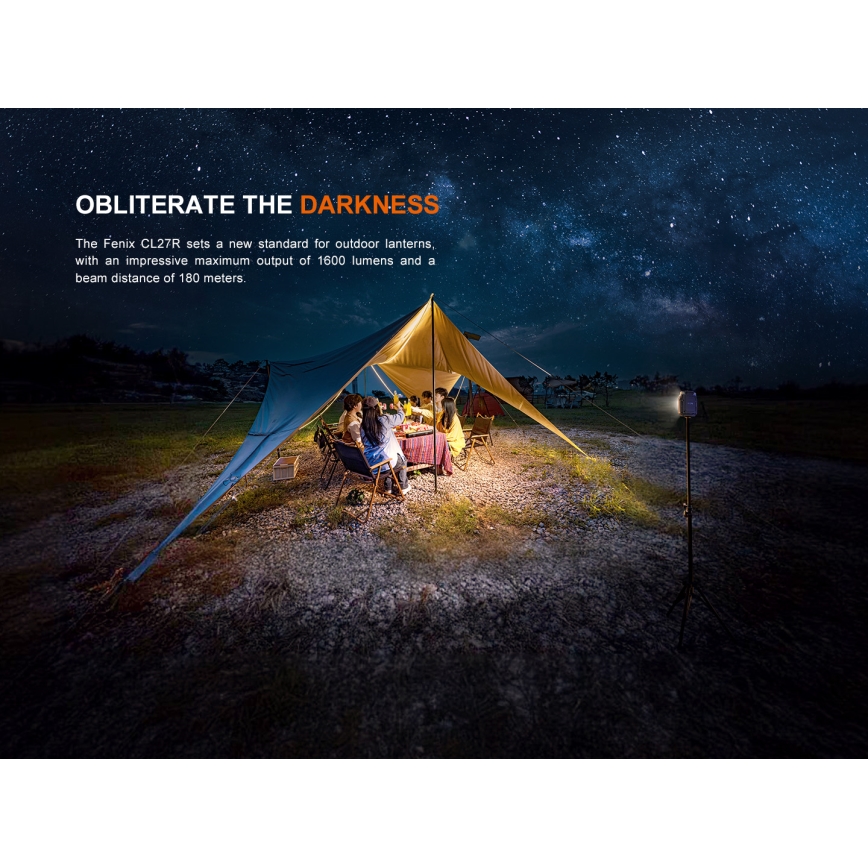 Fenix CL27RGRE - LED Stmívatelné nabíjecí svítidlo LED/USB IP66 1600 lm 285 h 5000 mAh