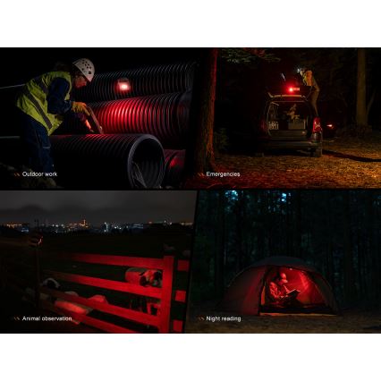 Fenix CL27RGRE - LED Stmívatelné nabíjecí svítidlo LED/USB IP66 1600 lm 285 h 5000 mAh