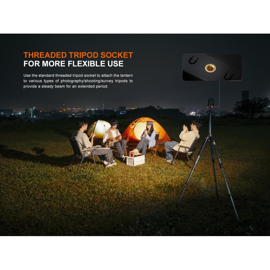 Fenix CL27RGRE - LED Stmívatelné nabíjecí svítidlo LED/USB IP66 1600 lm 285 h 5000 mAh