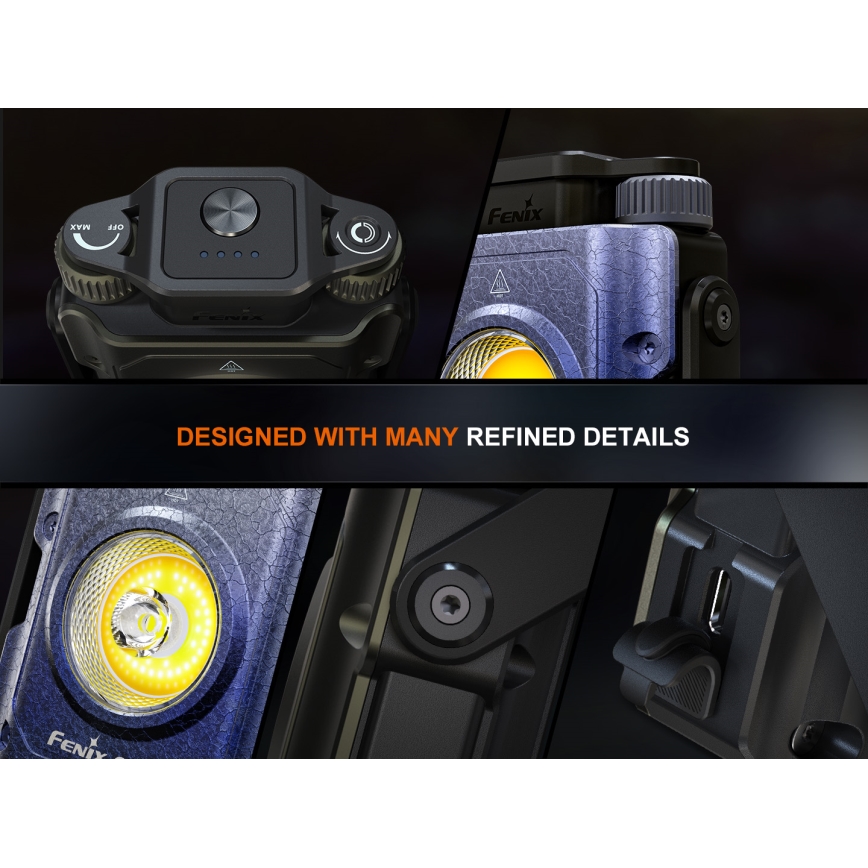 Fenix CL27RGRE - LED Stmívatelné nabíjecí svítidlo LED/USB IP66 1600 lm 285 h 5000 mAh