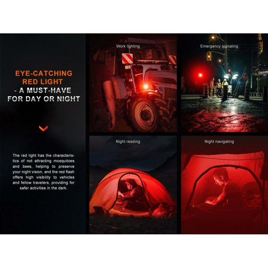 Fenix CL28R - LED Stmívatelný nabíjecí reflektor s powerbankou LED/USB IP66 2000 lm 360 h 10000 mAh