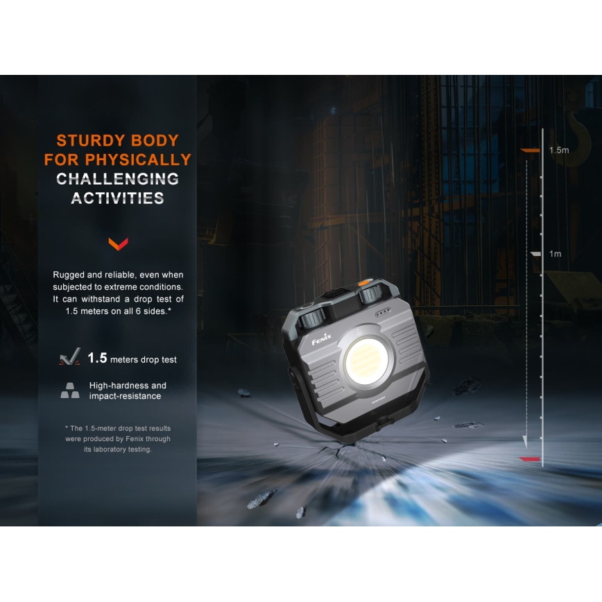 Fenix CL28R - LED Stmívatelný nabíjecí reflektor s powerbankou LED/USB IP66 2000 lm 360 h 10000 mAh