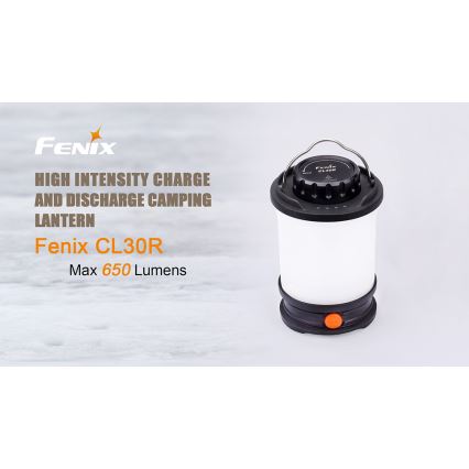 Fenix CL30R - LED Přenosná nabíjecí lampa LED/USB/6xCR123A IPX7 650 lm 300 h 2600 mAh