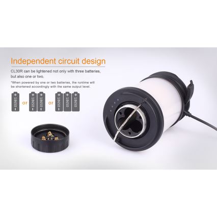 Fenix CL30R - LED Přenosná nabíjecí lampa LED/USB/6xCR123A IPX7 650 lm 300 h 2600 mAh
