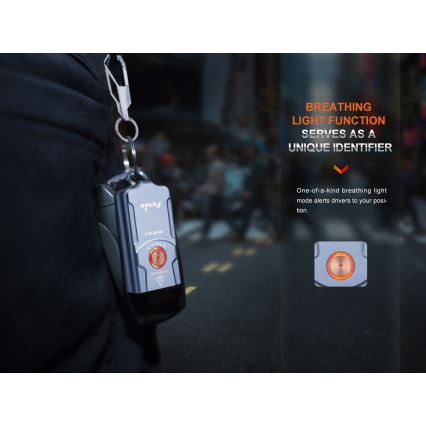 Fenix E03RV20GREY - LED Nabíjecí svítilna LED/USB IP66 500 lm 30 h 400 mAh