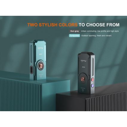 Fenix E06RGRY - LED Stmívatelná nabíjecí svítilna UV LED/USB IP66 700 lm 60 h šedá