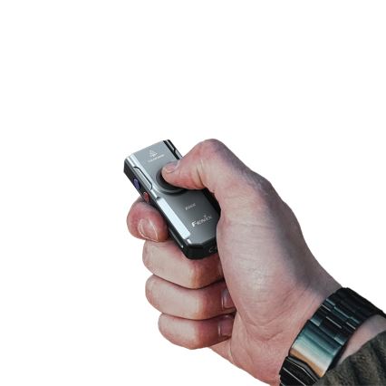 Fenix E06RGRY - LED Stmívatelná nabíjecí svítilna UV LED/USB IP66 700 lm 60 h šedá