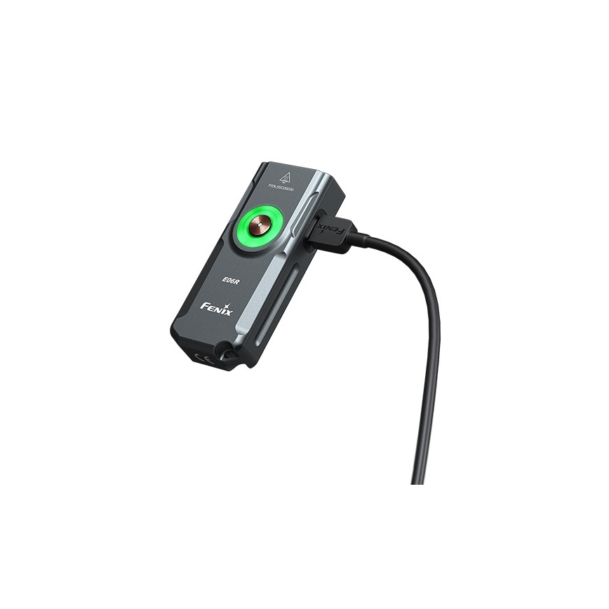 Fenix E06RGRY - LED Stmívatelná nabíjecí svítilna UV LED/USB IP66 700 lm 60 h šedá