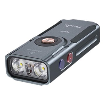 Fenix E06RGRY - LED Stmívatelná nabíjecí svítilna UV LED/USB IP66 700 lm 60 h šedá