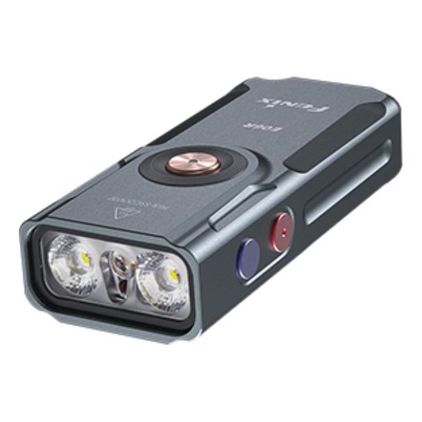 Fenix E06RGRY - LED Stmívatelná nabíjecí svítilna UV LED/USB IP66 700 lm 60 h šedá