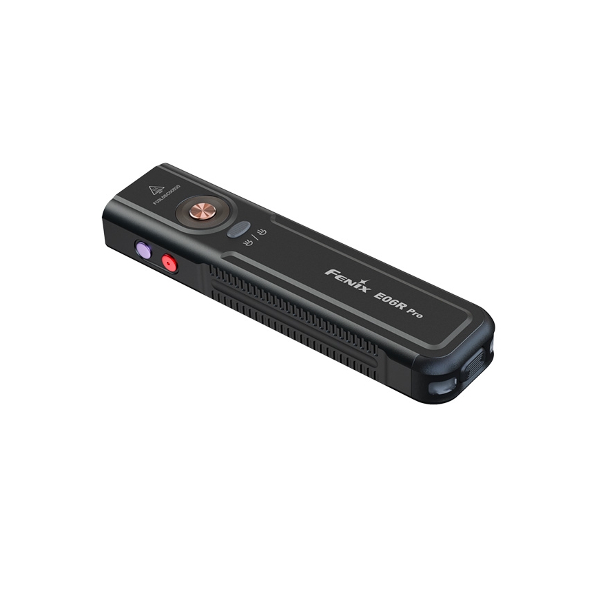 Fenix E06RPROEUBLC- LED Stmívatelná nabíjecí svítilna LED/USB 1650 mAh IP66 1600 lm 111 h černá