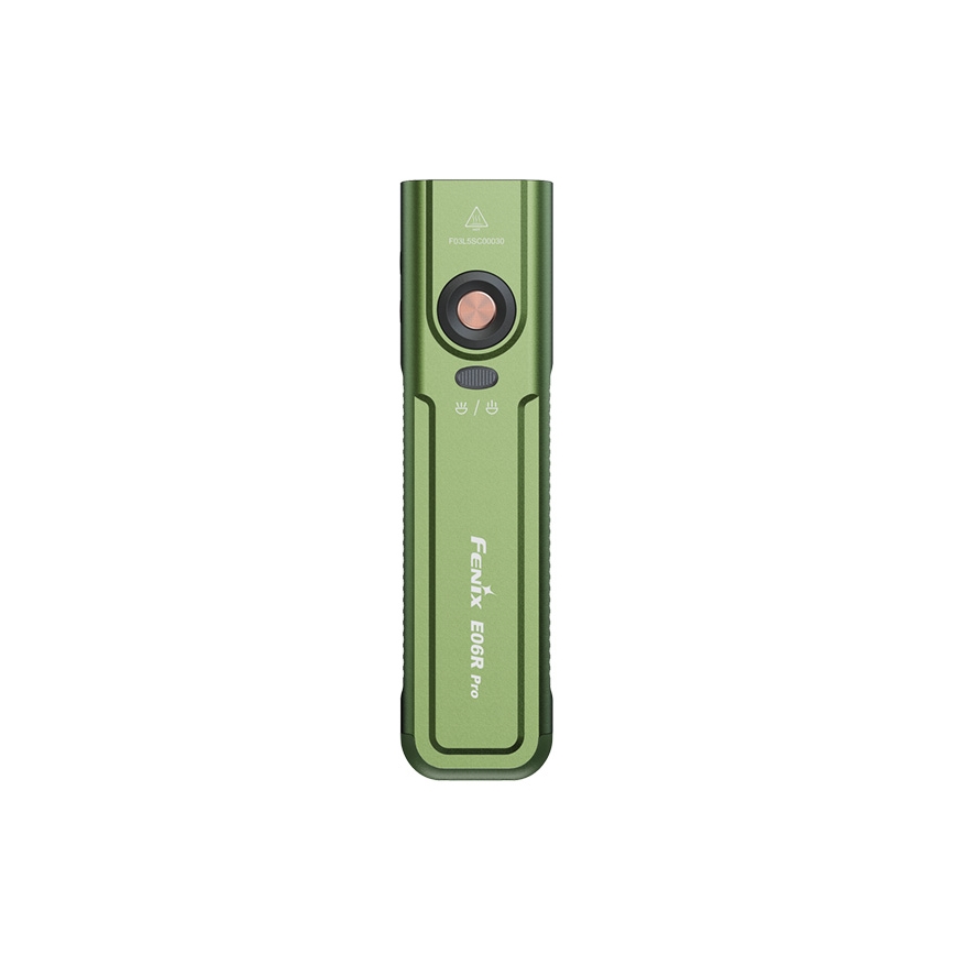 Fenix E06RPROEUOLI - LED Stmívatelná nabíjecí svítilna LED/USB 1650 mAh IP66 1600 lm 111 h zelená