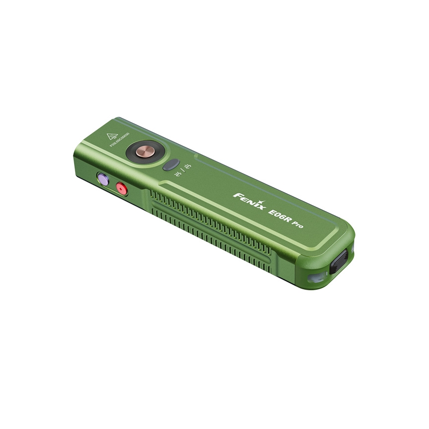 Fenix E06RPROEUOLI - LED Stmívatelná nabíjecí svítilna LED/USB 1650 mAh IP66 1600 lm 111 h zelená