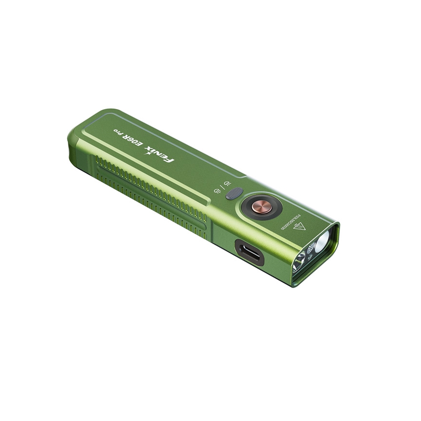 Fenix E06RPROEUOLI - LED Stmívatelná nabíjecí svítilna LED/USB 1650 mAh IP66 1600 lm 111 h zelená