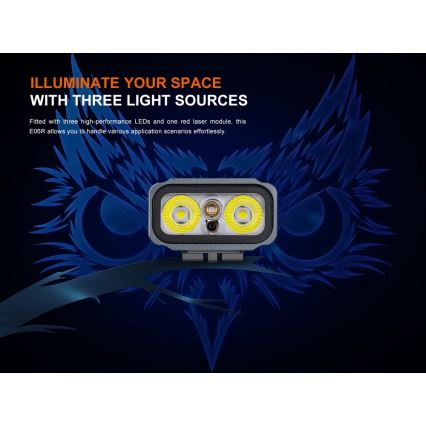 Fenix E06RTKS - LED Stmívatelná nabíjecí svítilna UV LED/USB IP66 700 lm 60 h tyrkysová