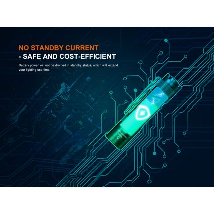 Fenix E12V30 - LED Stmívatelná nabíjecí svítilna LED/1xAA 2000 mAh IP68 200 lm 100 h černá