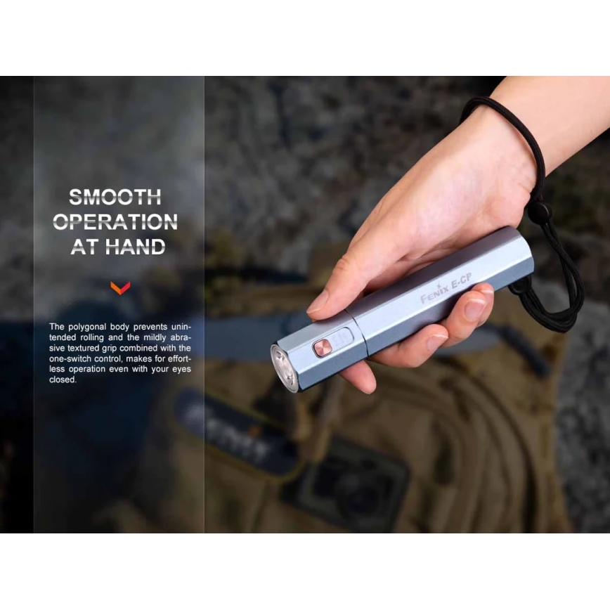 Fenix ECPBLCK - LED Nabíjecí svítilna s powerbankou USB IP68 1600 lm 504 h 5000 mAh černá