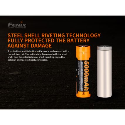 Fenix FE21700V20 - 1ks Nabíjecí baterie 21700/3,6V 5000 mAh