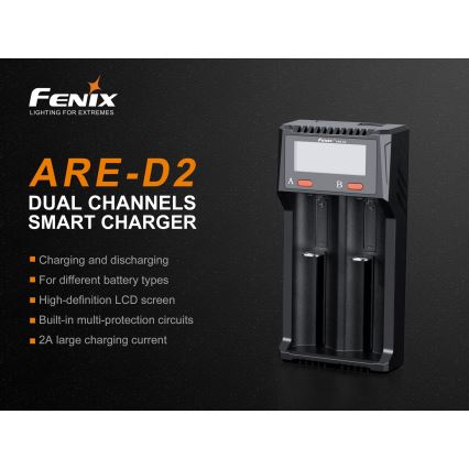 Fenix FENARED2 - Nabíječka baterií 2xLi-ion/AAA/AA/C 5V