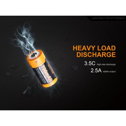 Fenix FERCR123ALIIONUP - 1ks Nabíjecí baterie USB/3,6V 700 mAh